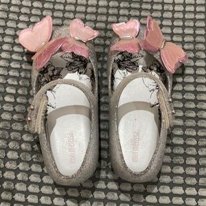 Mini Melissa Size 9 Butterfly Toddler Shoes